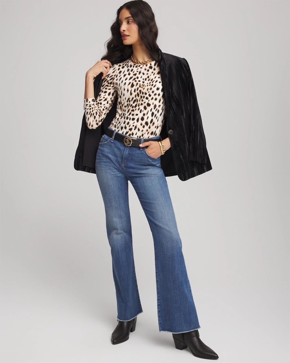 Animal Print Touch of Cool™ Layering Tee | Chico's